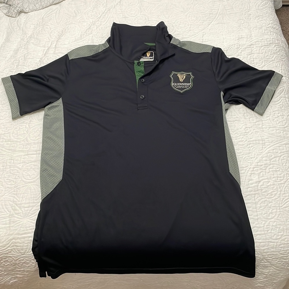 Guinness dry fit golf polo (NWOT)